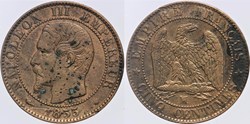 F-116 - Second Empire - 5 centimes - 1855 MA chien