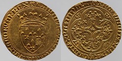 Dy 0369b - Charles VI - Ecu d'or - Montpellier