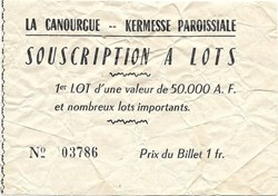 Ticket de kermesse