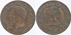 F-107 - Second Empire - 2 centimes - 1857 B