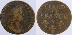 Dy 1589 - Louis XIV - Liard - 1693, Reims