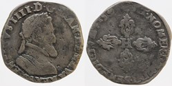 Dy 1212a - Henri IV - Demi franc - 1595, Troyes