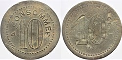 Jeton à consommer - 10 centimes