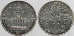 F-451 - Panthéon - 100 fr. - 1990