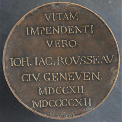 Médaille du deuxième centenaire de la naissance de J.J. Rousseau (1912)