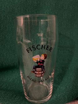 Verre Fischer bière d’Alsace