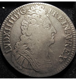 Louis XIV - Ecu aux 3 couronnes - 1711 - Paris