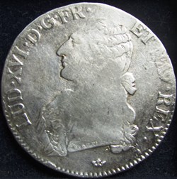 Ecu Louis XVI 1788 M Toulouse - Variété millésime 8/5