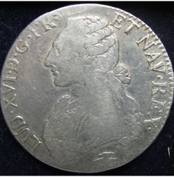 Ecu Louis XVI 1775 D Lyon