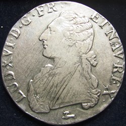 Ecu Louis XVI 1785 R Orléans