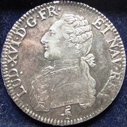 Ecu Louis XVI 1791 A Paris - 2ème semestre différent Héron