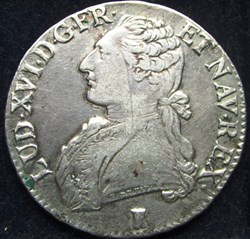 Ecu Louis XVI 1775 T Nantes