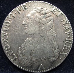 Ecu Louis XVI 1775 W Lille - Différent Losange