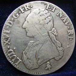 Ecu Louis XVI 1783 A Paris - 2ème semestre