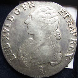 Ecu Louis XVI 1784 T Nantes