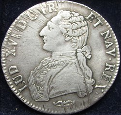 Ecu Louis XVI 1775 & Aix en Provence - Différents arc/boule