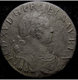 Louis XV - Ecu aux 8 L - 1725 - La Rochelle