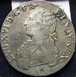 Ecu Louis XVI 1790 R Orléans