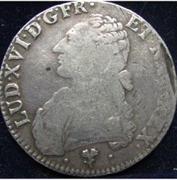 Ecu Louis XVI 1784 L Bayonne
