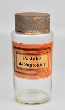 Flacon en verre petit modèle Pharmacie RAVASSE