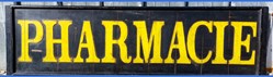 ENSEIGNE DE PHARMACIE Bois 46*166 Cm