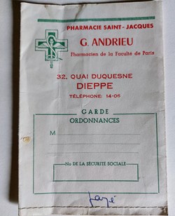 Porte - documents médicaux Pharmacie Dieppe