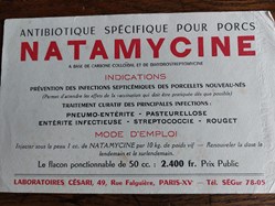 NATAMYCINE ( Antibiotique veterinaire)
