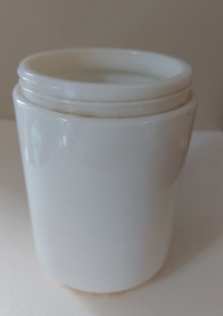 Pot opaline blanc vide