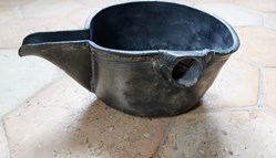 Couloire ancien en étain Diamètre 15 cm env.