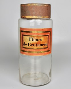 Flacon en verre Herboristerie très grand modèle Pharmacie RAVASSE