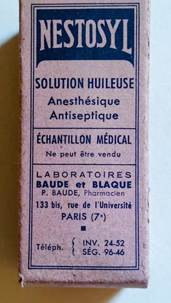 NESTOSYL Solution huileuse anesthésique