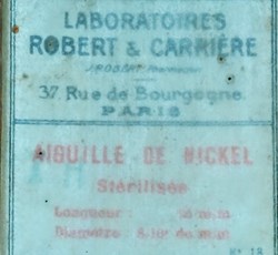Aiguille de Nickel stérilisée long 25 mm