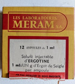 Soluté Injectable d' ERGOTINE 12 Ampoules 1ml