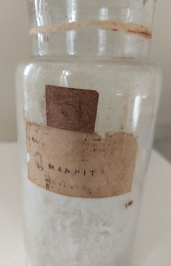 MANNITOL ? Pot en verre transparent