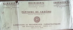 Ampoules du laboratoire de RECHERCHES THERAPEUTIQUES  Paris XX