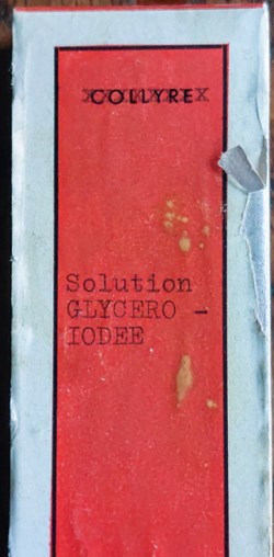 Solution Glycero Iodée "COLLYRE ?"