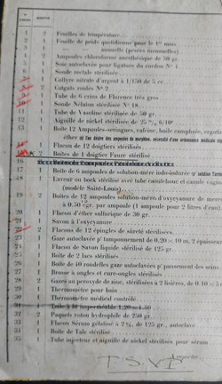 Liste D'INVENTAIRE de Pharmacie 57 références