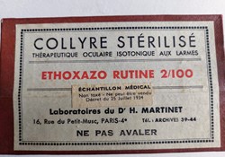 COLLYRE MARTINET ETHOXAZO RUTINE 2/100