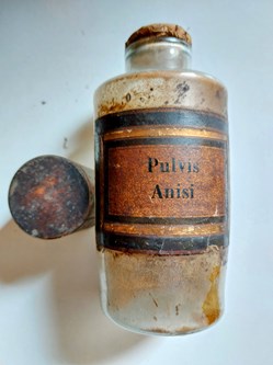 Pulvis Anisi - Flacon en verre soufflé