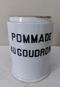 Pot à onguent MEHUN " POMMADE AU GOUDRON "