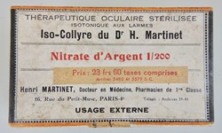 Nitrate d'Argent 1/200 Iso-collyre du Dr H. Martinet
