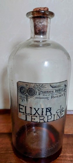 Élixir de Terpine/ Gros Flacon en verre