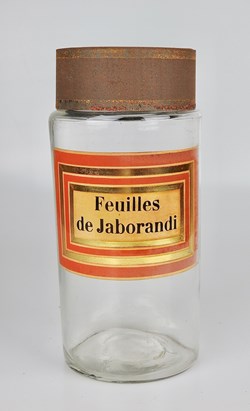 Flacon en verre Herboristerie grand modèle Pharmacie RAVASSE