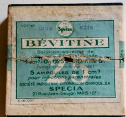 BÉVITINE- 1CM3- 0.gr. 025 VITAMINE B