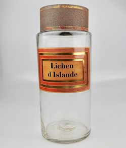Flacon en verre Herboristerie très grand modèle Pharmacie RAVASSE