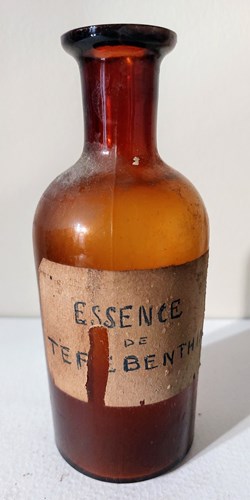 Essence de térébenthine / Flacon verre ambré 15 cm