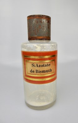Flacon en verre petit modèle Pharmacie RAVASSE