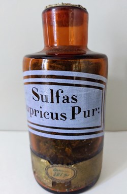 SULFAS CUPRICUS PUR : Verre ambré