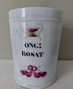 Pot à onguent " ONG : ROSAT" Porcelaine GOSSE