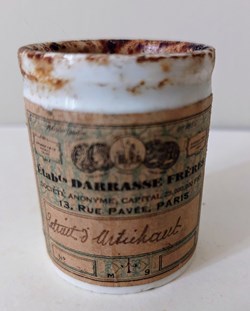 Pot à onguent Extrait d'artichaut